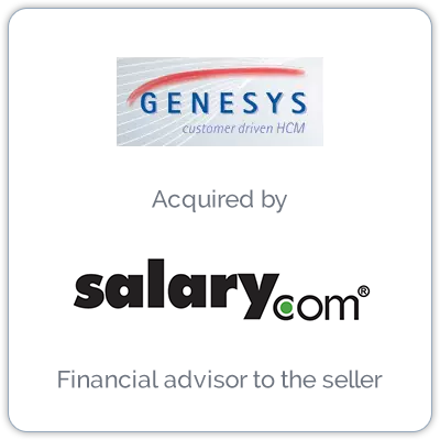 Genesys Software Systems is a Human Capital Management company providing HR solutions, benefits administration and payments, and payroll processing through software and a Web-based suite.